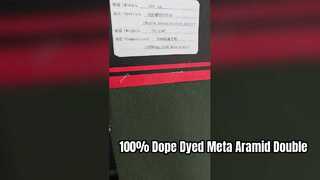 % 100 Dope Boyalı Meta Aramid Çift Kaburga Örme Kumaş