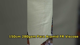 150cm 280gsm Para Aramid FR Viskon Polyester Karışımlı Yangına Dayanıklı İş Elbisesi Kumaşı