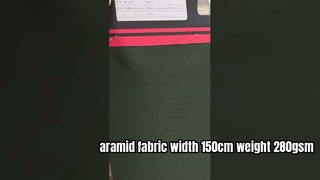 aramid kumaş genişliği 150cm ağırlık 280gsm kompozisyon:%50 meta aramid +%50FR viskon+PTFE