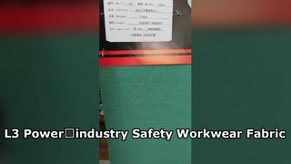 L3 Enerji Endüstrisi İş Elbisesi Kumaşı 170gsm 150cm,Meta‑Aramid Modakrilik Lyocell İletken Fiber,Nemli