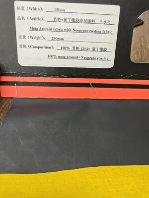 Neopren Kaplamalı Meta Aramid Kumaş - Kalıcı Alev Geciktirici, Yüksek Sıcaklığa Dayanıklı ve Mükemmel Su Geçirmezlik Performansı