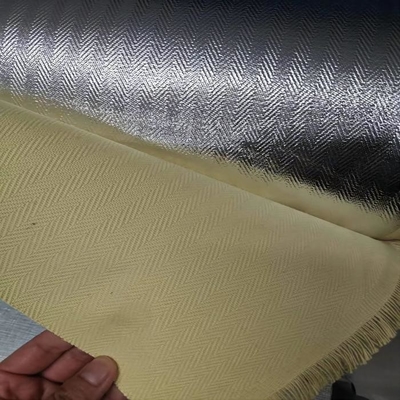 Balıksırtı Dokuma %100 Para Aramid Alüminize Kumaş