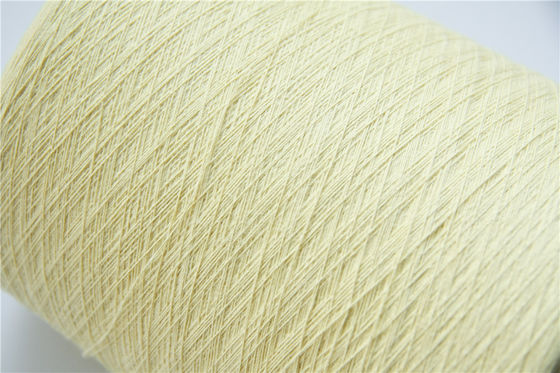 Kesilmeye Dayanıklı Eldivenler İçin 66TEX Para Aramid Elyaf İplik Ham Sarı Ne18/2