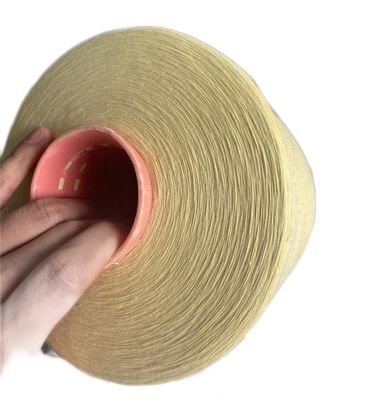 Kesilmeye Dayanıklı Eldivenler İçin 66TEX Para Aramid Elyaf İplik Ham Sarı Ne18/2