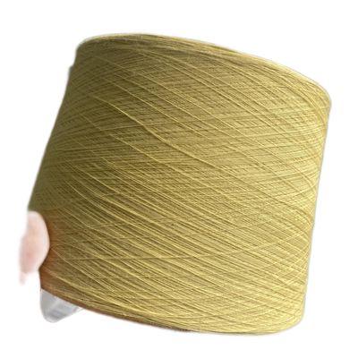 Kesilmeye Dayanıklı Eldivenler İçin 66TEX Para Aramid Elyaf İplik Ham Sarı Ne18/2