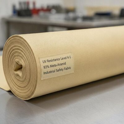 UV Direnci Seviye 4 ila 5 Aramid Babric Endüstriyel Güvenlik Uygulamaları için Uygun %93 Meta Aramid'den oluşur