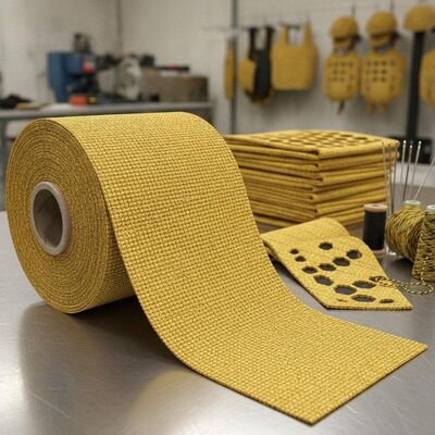 Koruyucu ekipman endüstriyel uygulamaları ve güvenlik ekipmanları üretimi için dayanıklı para-aramid kumaş