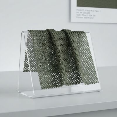 Koruyucu giysiler için 600D Alev Dirençli Yüksek Çekim Gücü Aramid Ağı Kumaş