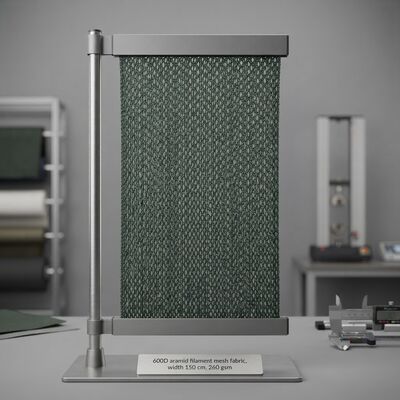Koruyucu giysiler için 600D Alev Dirençli Yüksek Çekim Gücü Aramid Ağı Kumaş