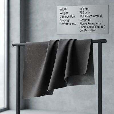 Neopren kaplamalı para-aramid kumaş