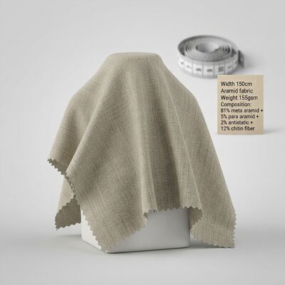 Koruyucu Giysiler İçin Kitin Elyaflı Aleve Dayanıklı Antistatik Meta Aramid Kumaş