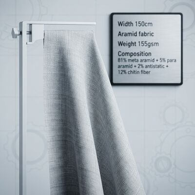 Koruyucu Giysiler İçin Kitin Elyaflı Aleve Dayanıklı Antistatik Meta Aramid Kumaş