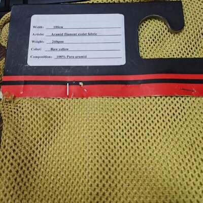 Koruyucu Giyim İçin 260gsm Kesilmeye Dayanıklı Para Aramid Kumaş ve 180cm Genişlik Aramid File Kumaş