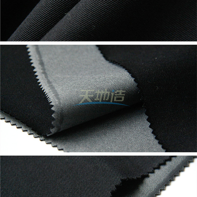 PU Kaplamalı Siyah 280gsm Meta Aramid Elyaf Kumaş 93/5/2