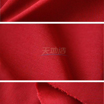 Koruyucu Giysiler İçin Kırmızı Aramid Viskon Kumaş 240gsm