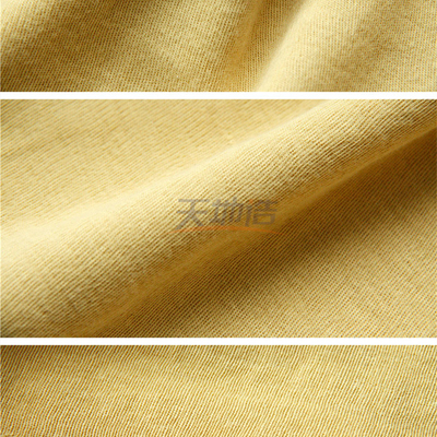 Eldivenler İçin% 100 Para Aramid Kumaş 220gsm Ham Sarı Anti Cut Anti Stab