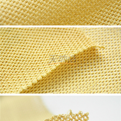 Takviyeli İskelet İçin% 100 Filament Para Aramid Örgü Kumaş Ham Sarı