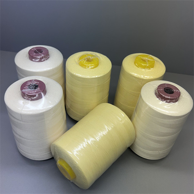90TEX Para Aramid Ne20/3 Dikiş İçin Ham Sarı Dikiş İpliği