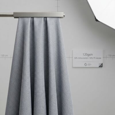 %50 Meta-Aramid %50 FR Viskon Astar Kumaş - Koruyucu Giyim İçin Kalıcı Alev Geciktirici 120 gsm