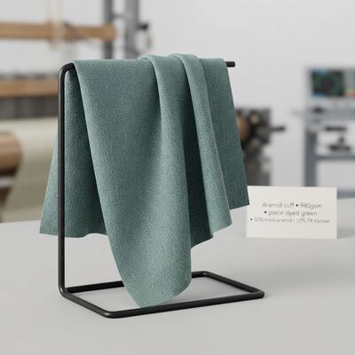Ateş geçirmez kıyafetler için yüksek aşınma ve kimyasal direnci olan 940gm Aramid Alev Geri Dayanıklı Manşet Kumaşı