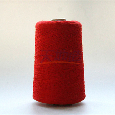 Petrol Kimyasal Koruyucu Giysiler İçin Kırmızı Meta Aramid Karışımlı İplik Ne33 / 2